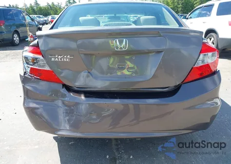 2012 Honda Civic Lx из США, поврежденный, VIN 2HGFB2F52CH610034